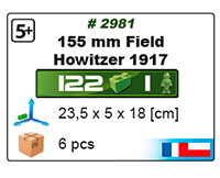 Obusier 155MM FIELD HOWITZER 1917